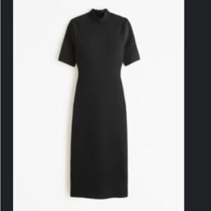 Mockneck Midi Sweater Dress